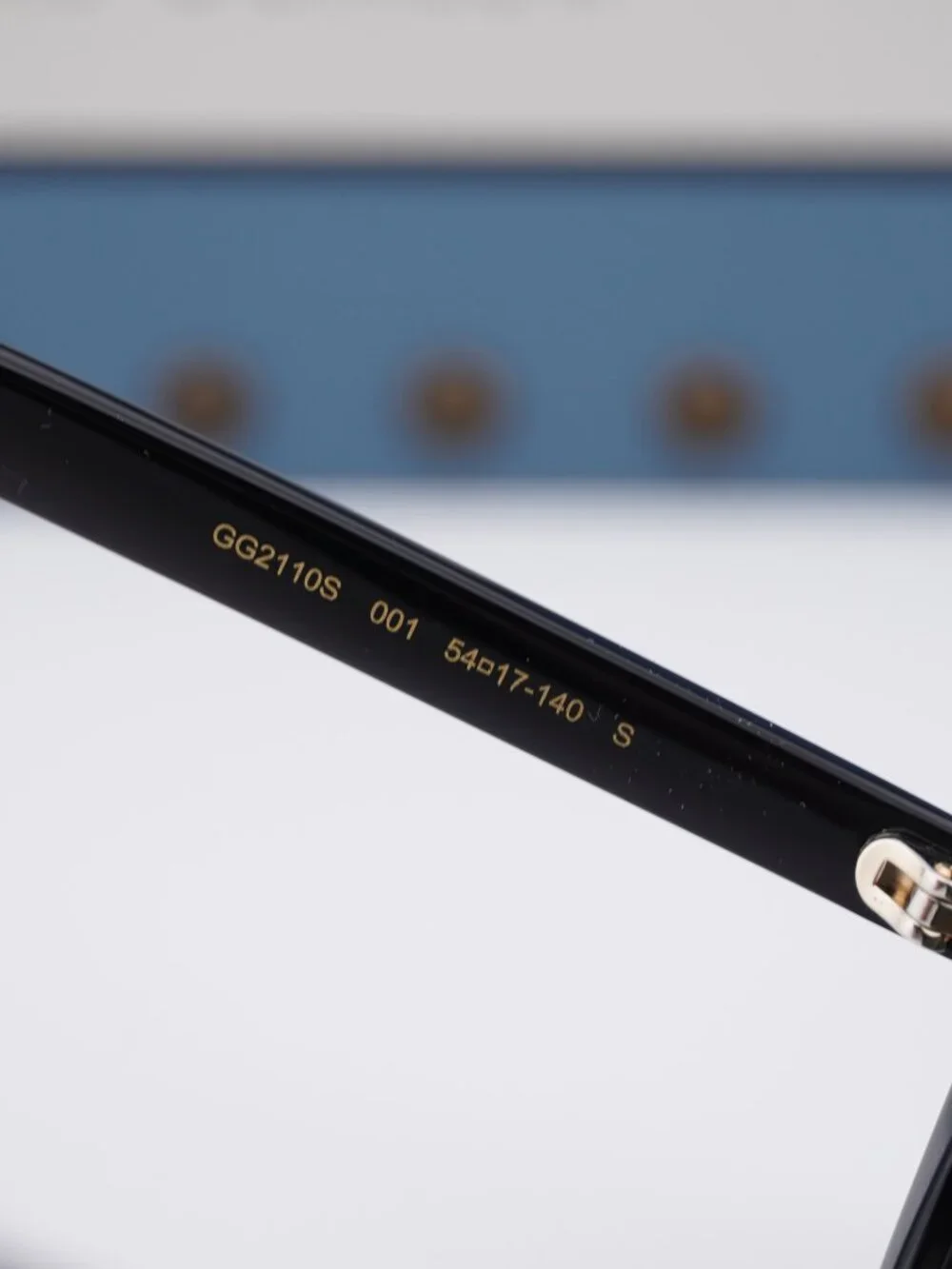 Gucci GG2110S 001 Cat Eye Sunglasses - Black \ Grey
